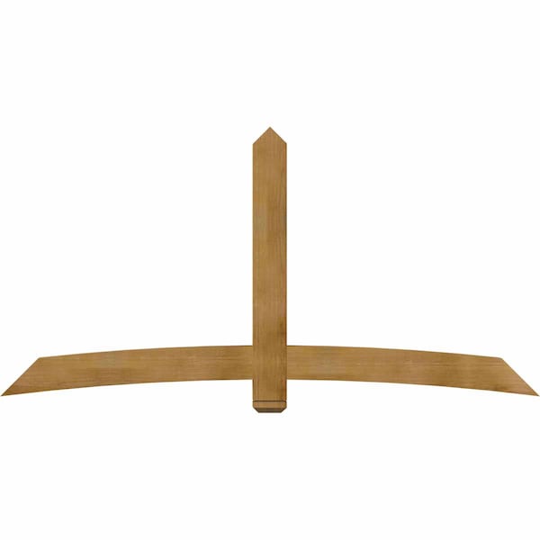 Ekena Millwork Bellingham Rough Sawn Timber Gable Bracket, Western Red Cedar, 96"W x 48"H x 4"D x 6"F, 12/12 Pitch GBW096X48X0406BEL00RWR - main